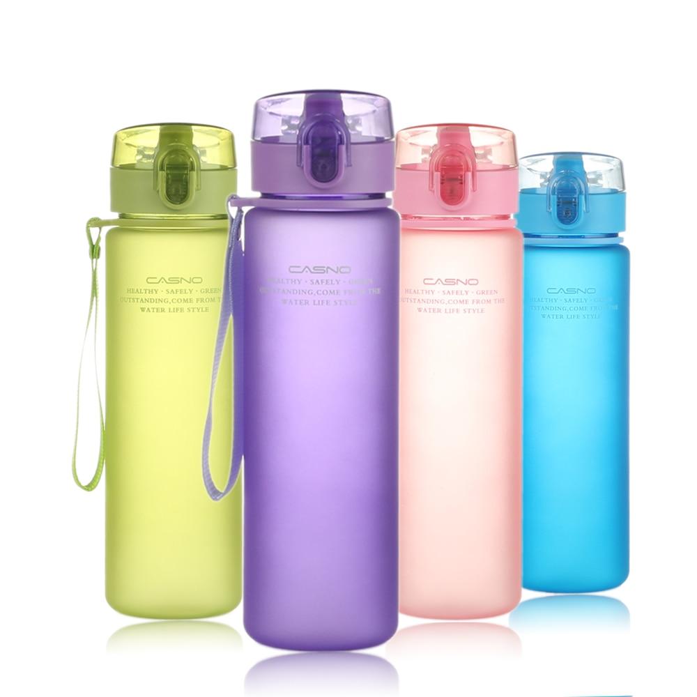High capacity 400 ML 560 ML Water Bottles Best seller outdoor sports creative portable plastic space scrub Water Bottle sale  3