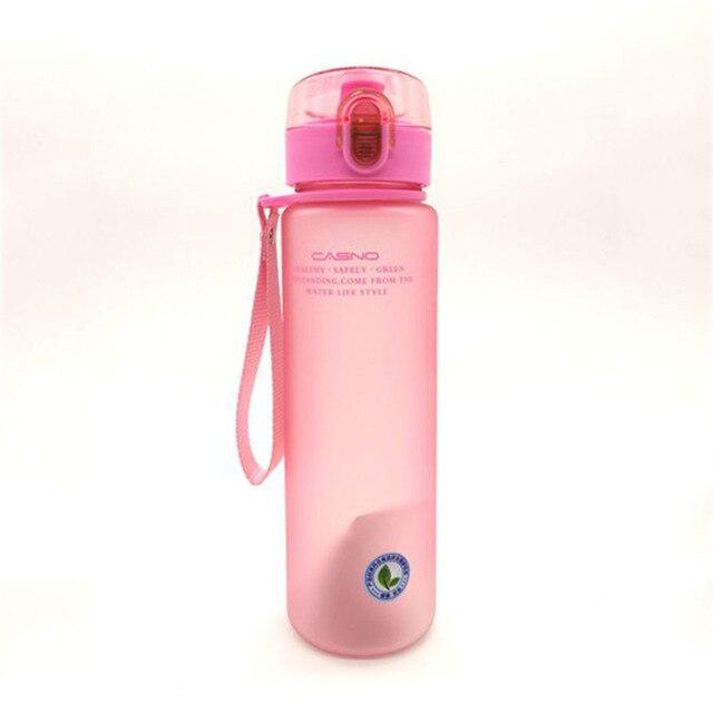 High capacity 400 ML 560 ML Water Bottles Best seller outdoor sports creative portable plastic space scrub Water Bottle sale  3