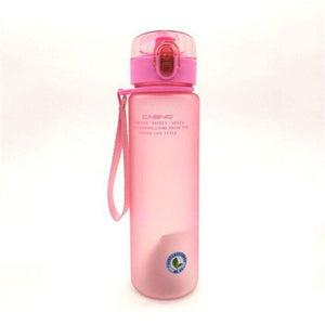 High capacity 400 ML 560 ML Water Bottles Best seller outdoor sports creative portable plastic space scrub Water Bottle sale  3