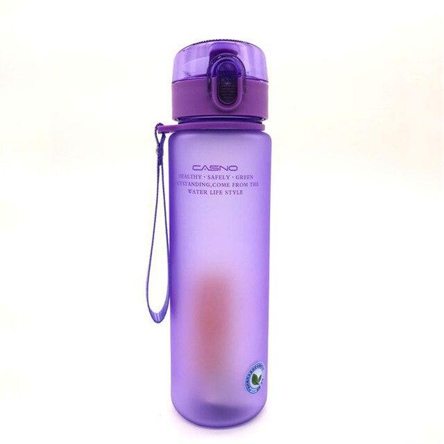 High capacity 400 ML 560 ML Water Bottles Best seller outdoor sports creative portable plastic space scrub Water Bottle sale  3