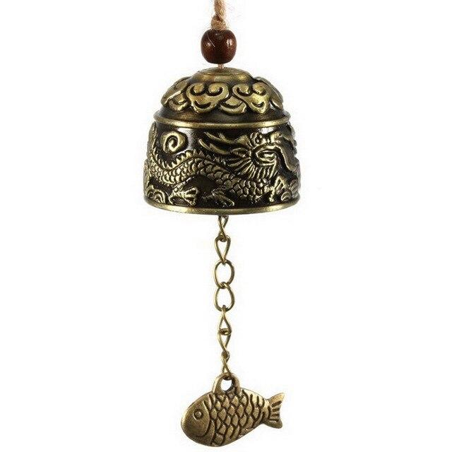 Best Seller Chinese Dragon/Fish Feng Shui Bell Blessing Good Luck Fortune Blackout Function Wind Chime Type