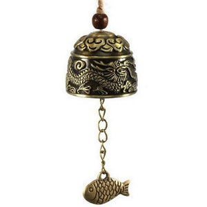 Best Seller Chinese Dragon/Fish Feng Shui Bell Blessing Good Luck Fortune Blackout Function Wind Chime Type