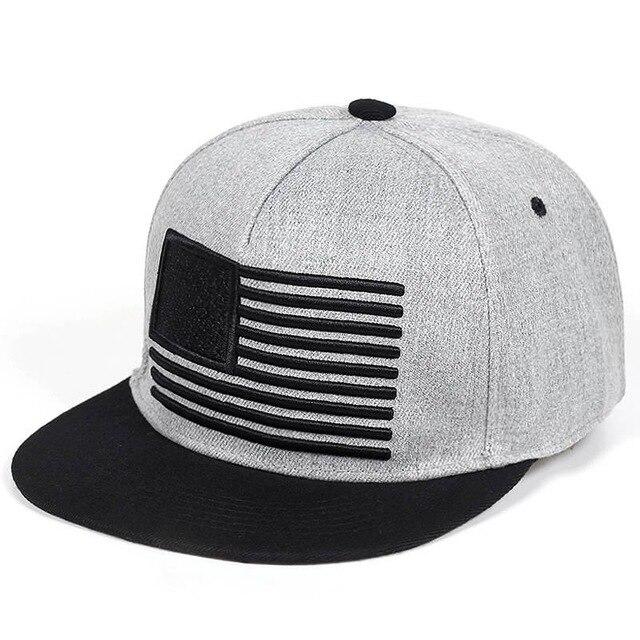 high quality 3D Flag Embroidery Baseball Cap Mens Hip Hop Snapbacks Caps Ourdoor Cool Street dance hat adjustable cotton hats
