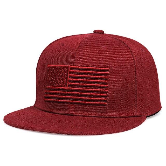 high quality 3D Flag Embroidery Baseball Cap Mens Hip Hop Snapbacks Caps Ourdoor Cool Street dance hat adjustable cotton hats
