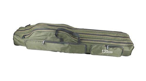 Foldable Fishing Bag Ourdoor Canvas Oxford Cloth Fishing Tackle Storage Bags 2/3 layer Folding Fishing Rod Reel Bag