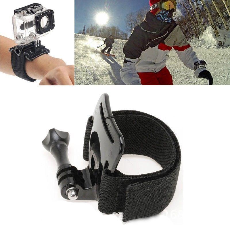Adjustable Tape Arm Mount Wrist Band Screw Mount Action ourdoor sport Camera strap For Gopro hero 5+ 5 4 3 2 Accessories