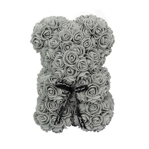 VIP Best seller 25cm Red Rose Bear Artificial Flower New Year Gifts for Women Valentines Gift Christmas Teddi Bear Rose